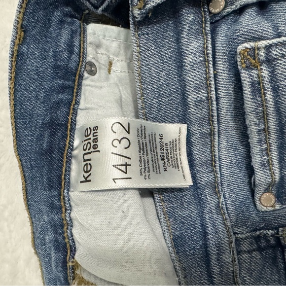 Kensie Light Blue Straight Leg Jeans - Picture 8 of 9